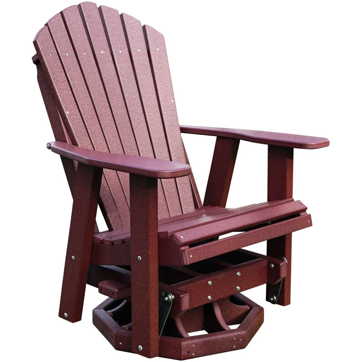 QW Amish Adirondack Swivel Glider