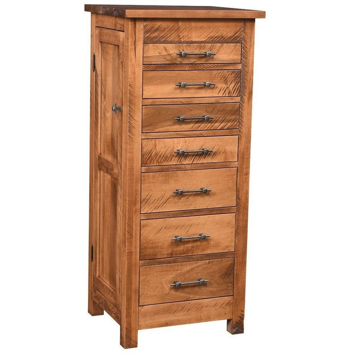 QW Amish Alpine Rough Sawn Jewelry Armoire