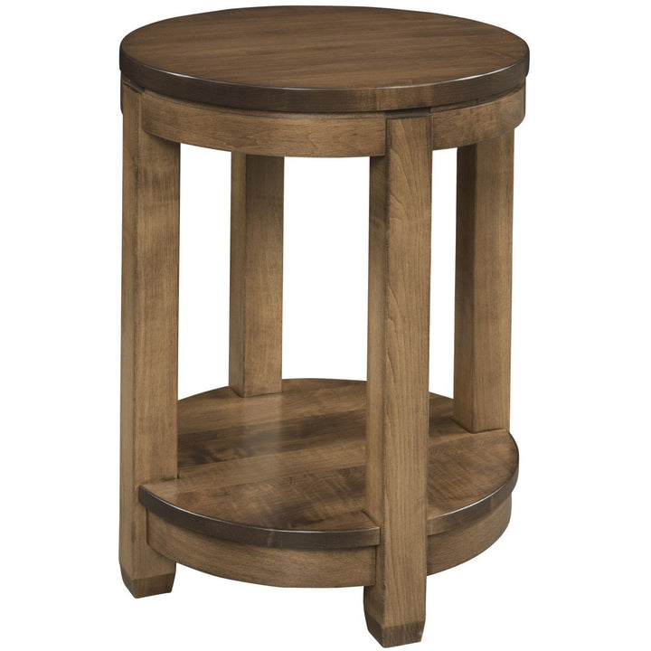 QW Amish Antigo 18" Round End Table