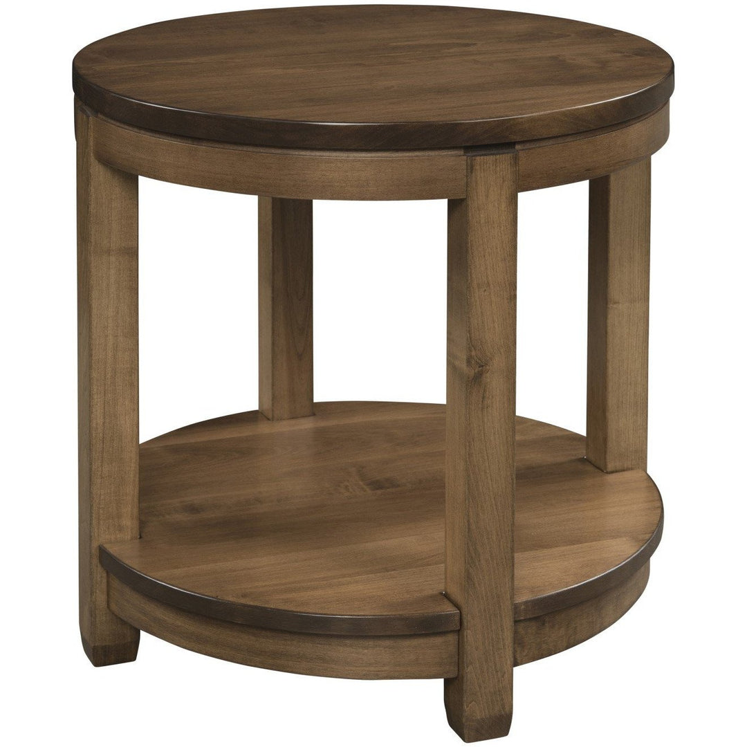 QW Amish Antigo 24" Round End Table