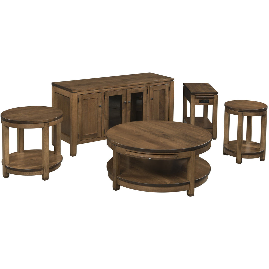 QW Amish Antigo Round Coffee Table