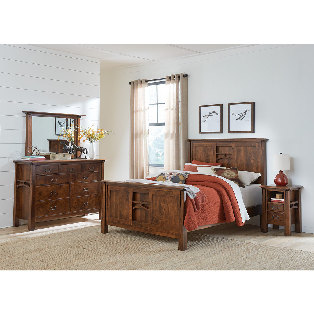 QW Amish Artesa 1 Drawer Open Nightstand