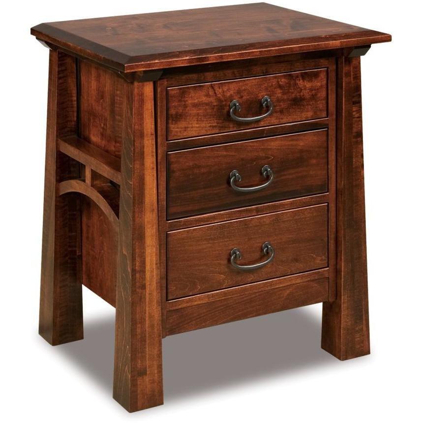 QW Amish Artesa 3 Drawer Nightstand