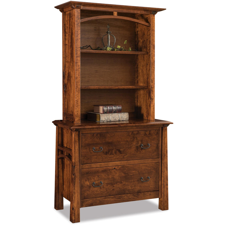 QW Amish Artesa Lateral File with Optional Hutch