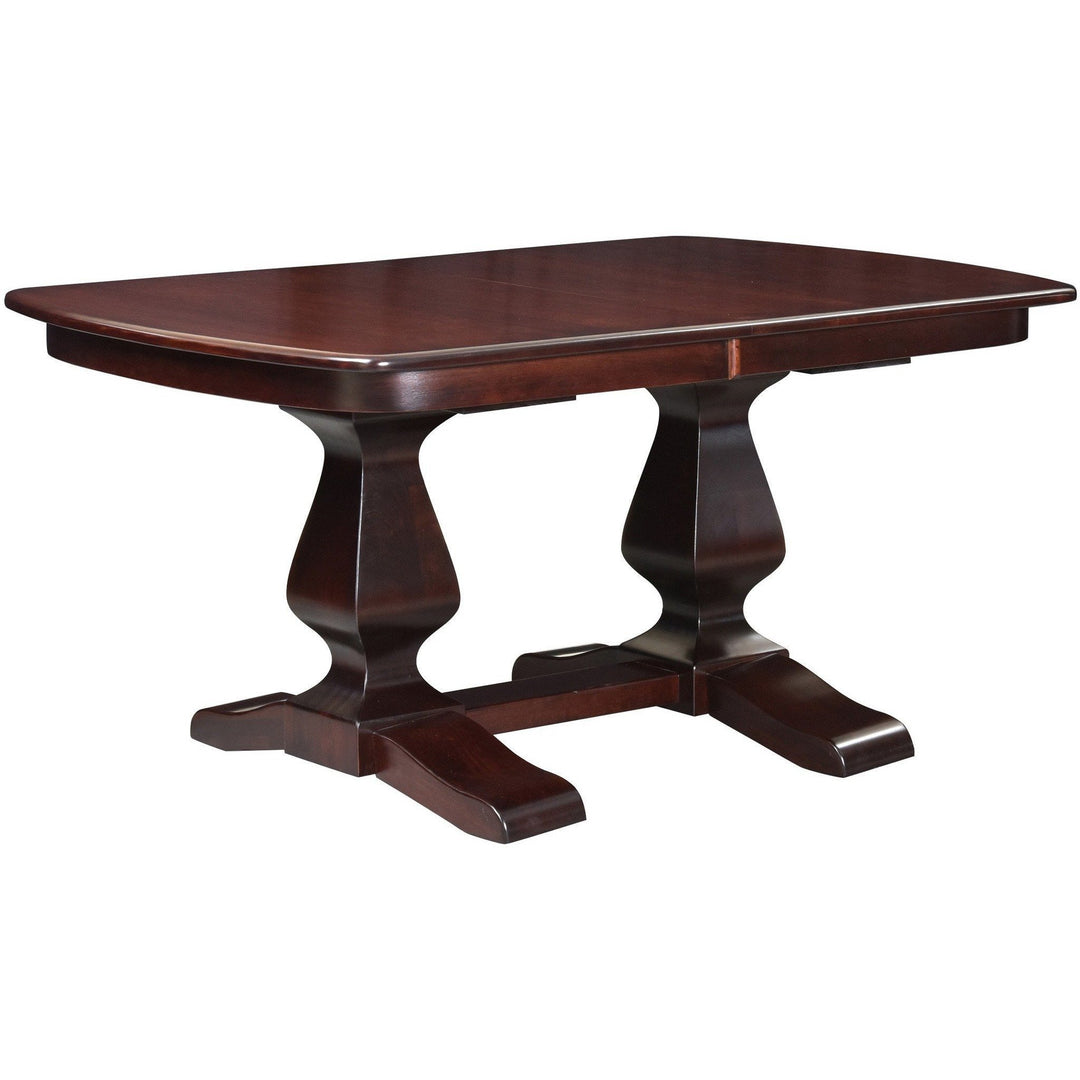 QW Amish Ashley Double Pedestal Table