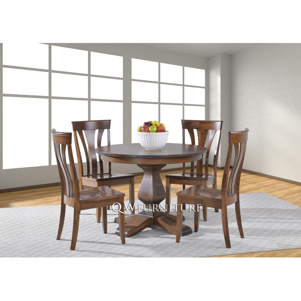 QW Amish Ashley Single Pedestal Table