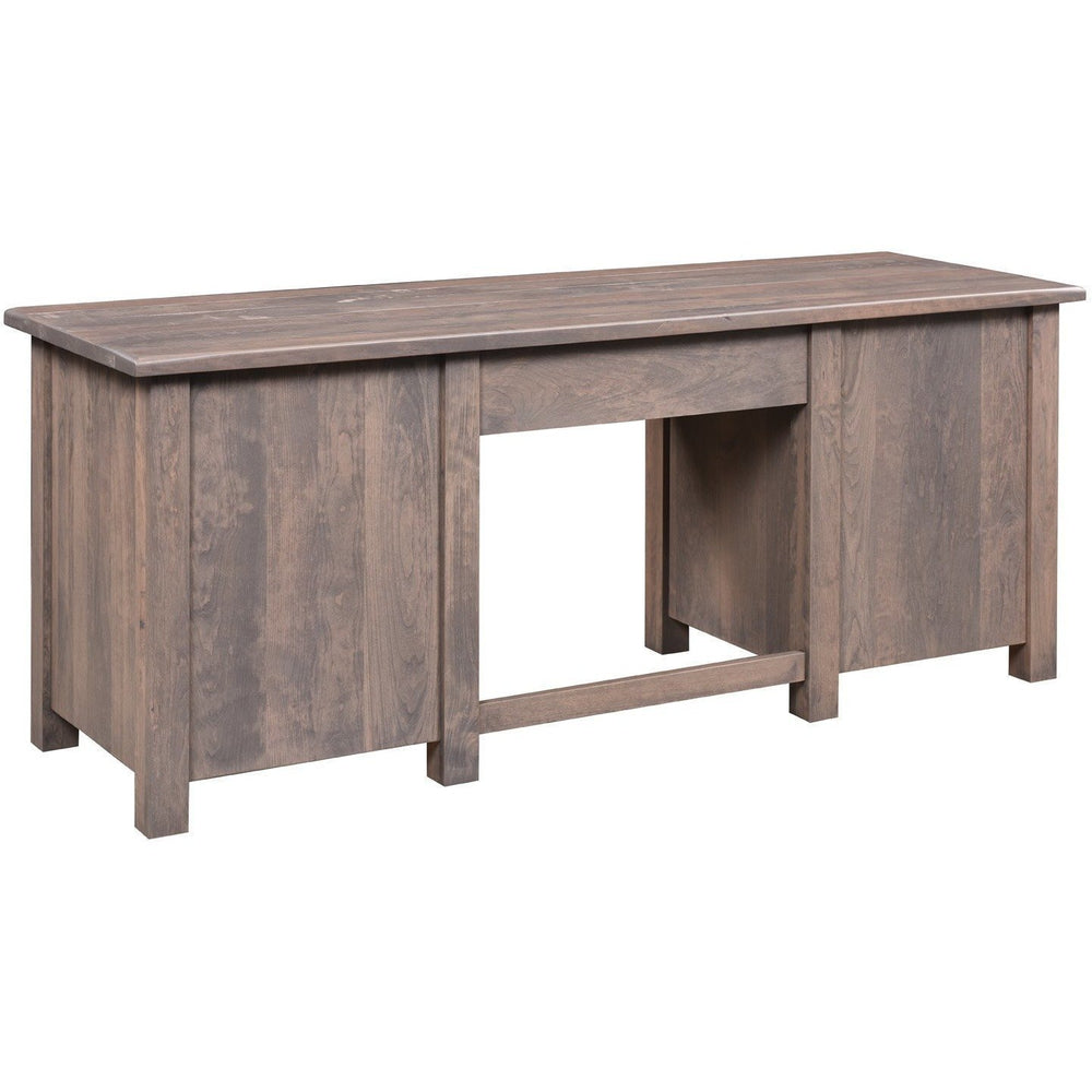 QW Amish Barn Floor Double Pedestal Desk