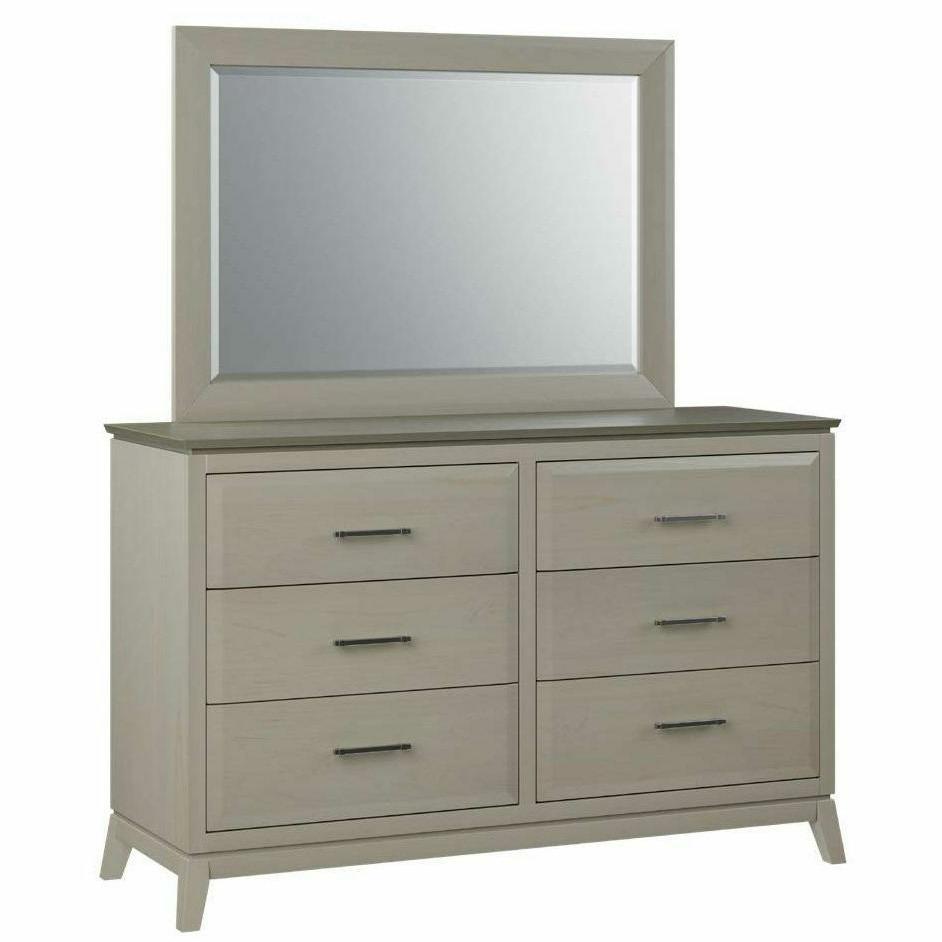 QW Amish Bay Watch Low Dresser with Optional Mirror