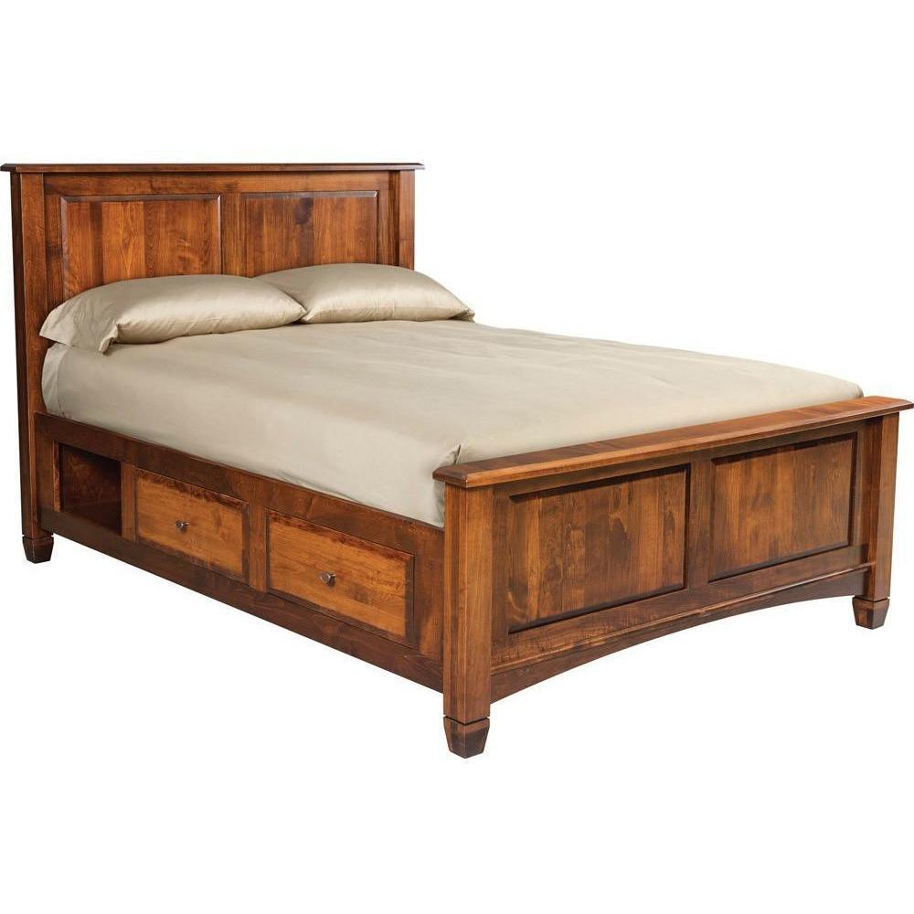 QW Amish Bella Pedestal Bed