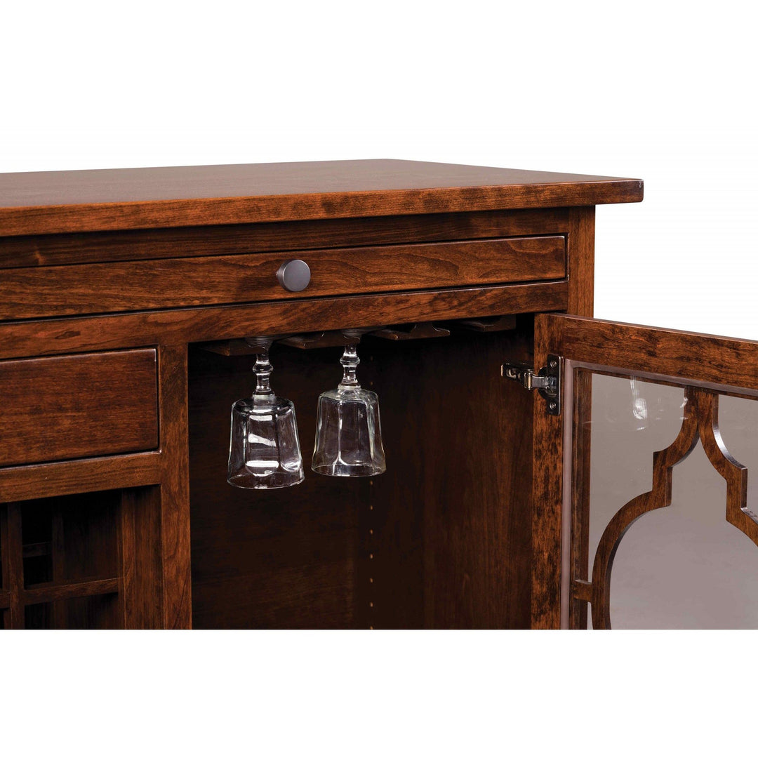 QW Amish Bellamy Wine Cabinet