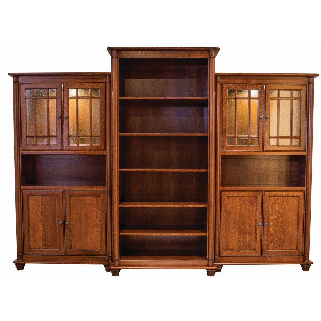 QW Amish Belmont Bookcase Wall Unit