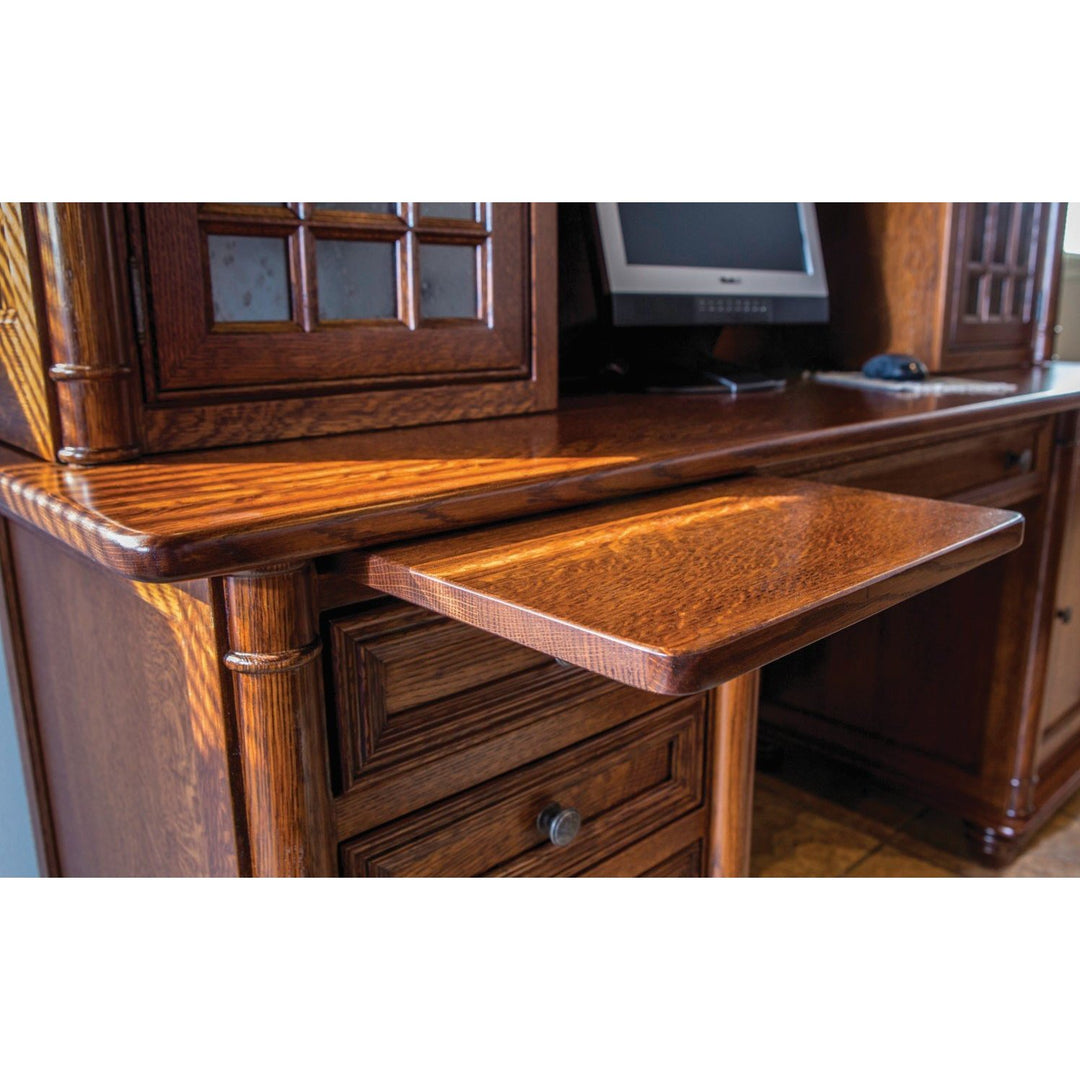 QW Amish Belmont Credenza Desk & Hutch