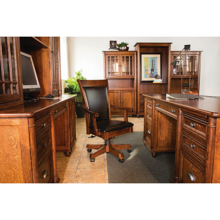 QW Amish Belmont Credenza & Hutch