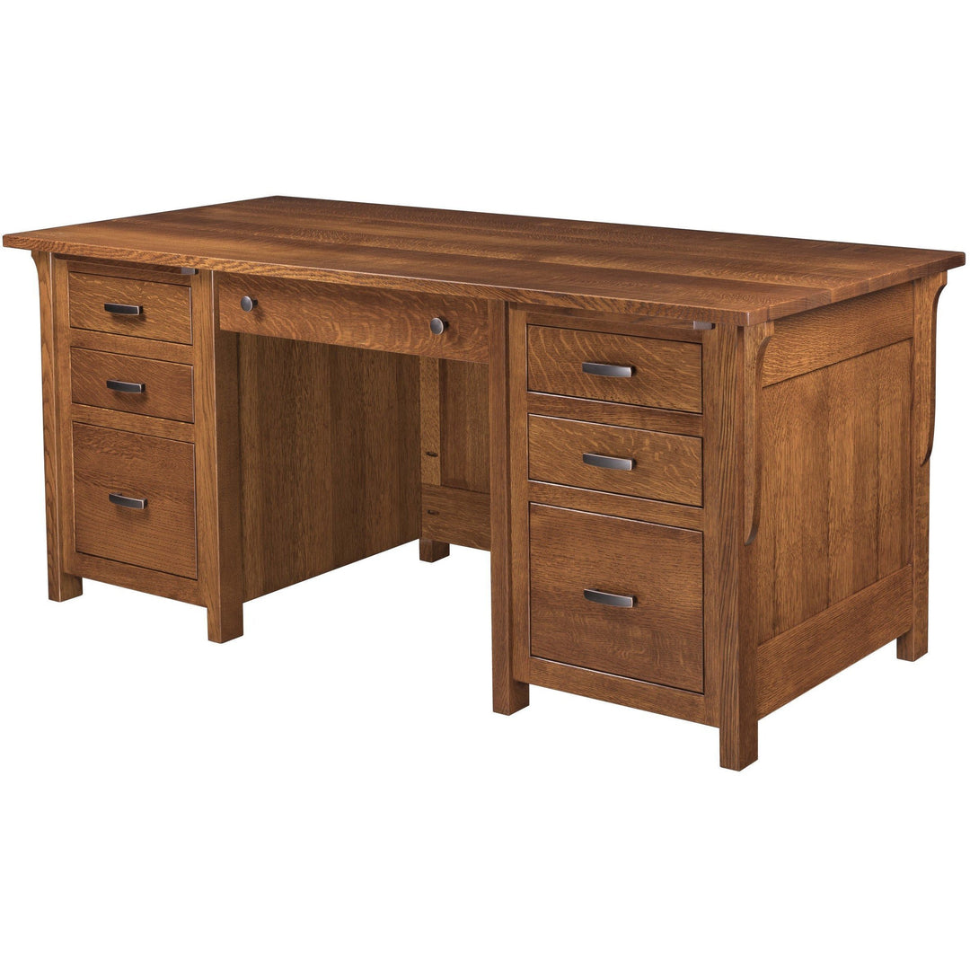 QW Amish Boston Executive Desk