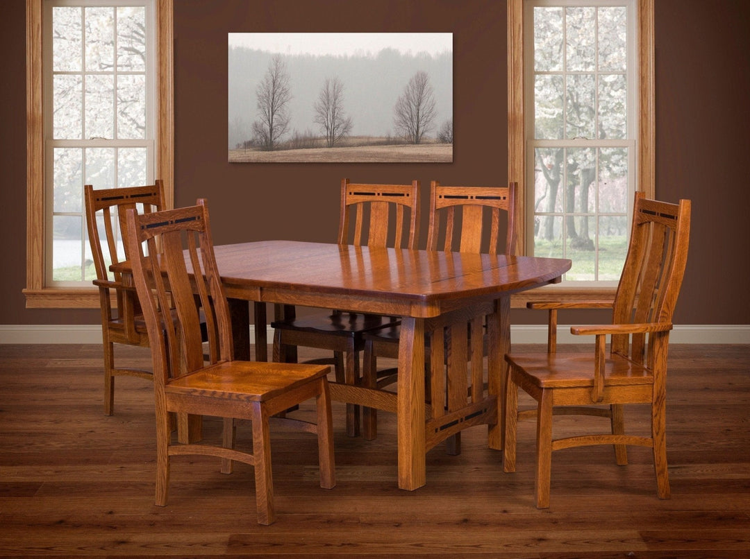 QW Amish Boulder Creek 7pc Dining Set