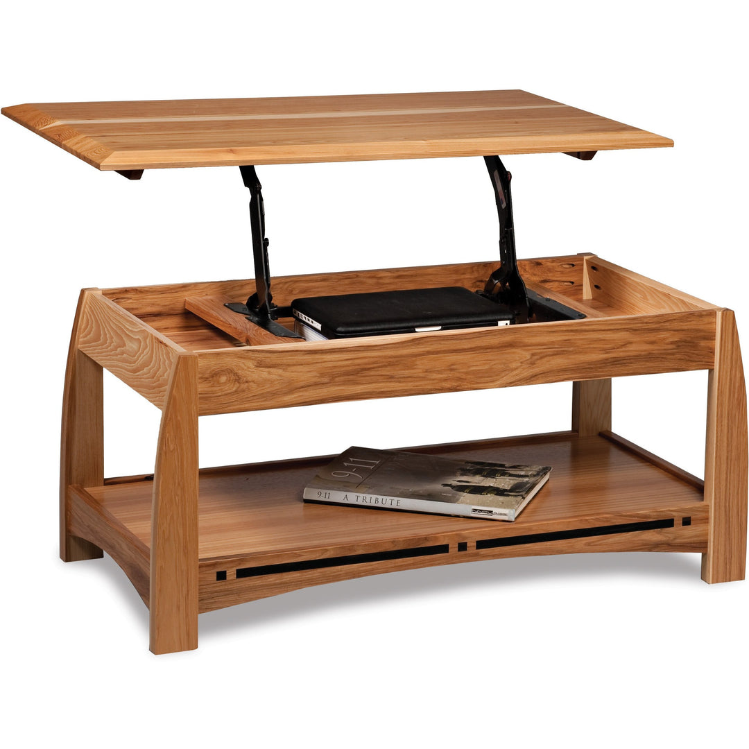 QW Amish Boulder Creek Coffee Table w/ Optional Lift Top