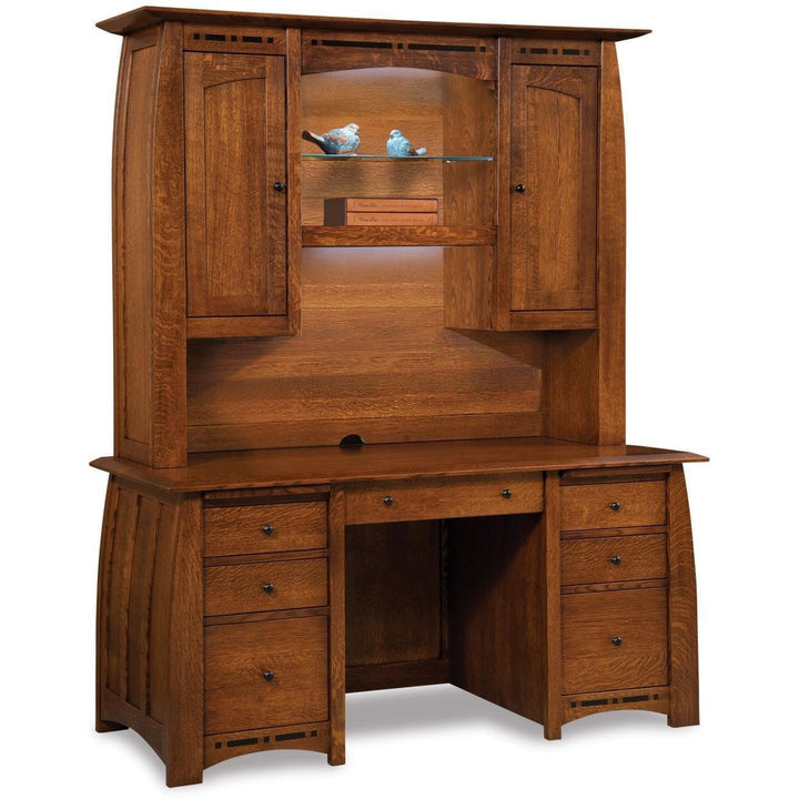 QW Amish Boulder Creek Desk with Optional Hutch