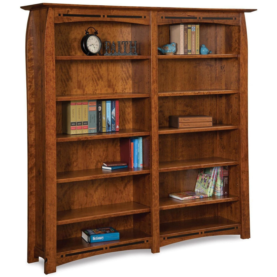 QW Amish Boulder Creek Double Bookcase FCIV-FVB-012-BC-6ft