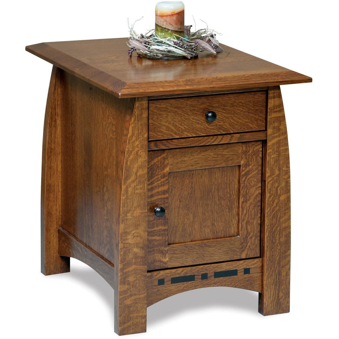 QW Amish Boulder Creek Enclosed End Table