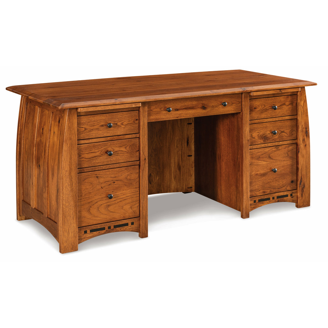 QW Amish Boulder Creek Executive Desk