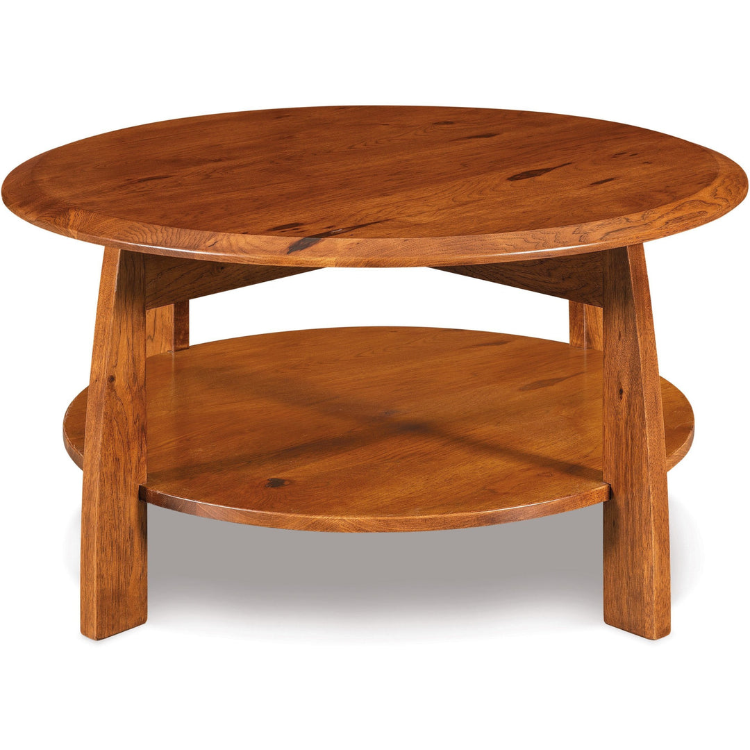 QW Amish Boulder Creek Round Coffee Table