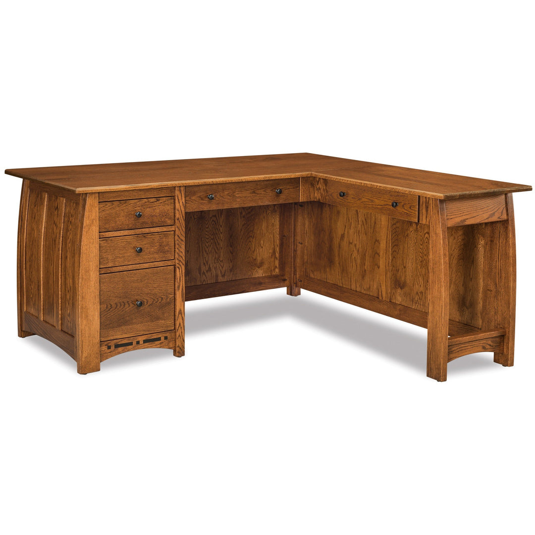 QW Amish Boulder Creek Small 'L' Desk