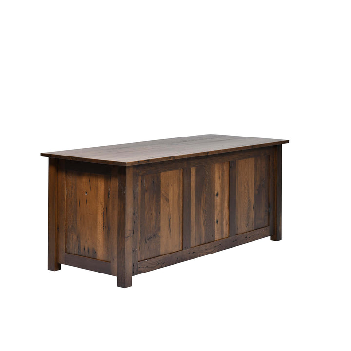 QW Amish Bozeman Reclaimed 72" Executive Desk HPSW-1401