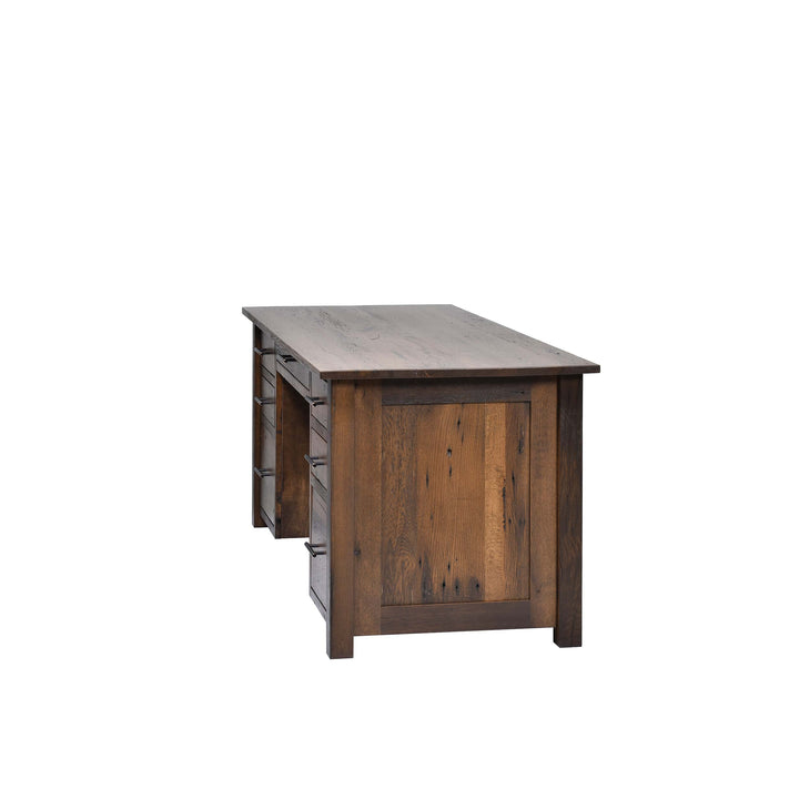 QW Amish Bozeman Reclaimed 72" Executive Desk HPSW-1401