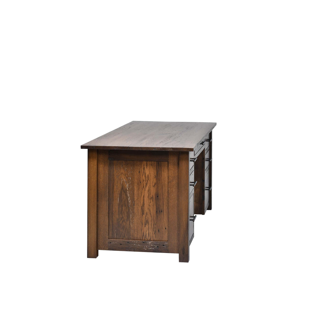 QW Amish Bozeman Reclaimed 72" Executive Desk HPSW-1401