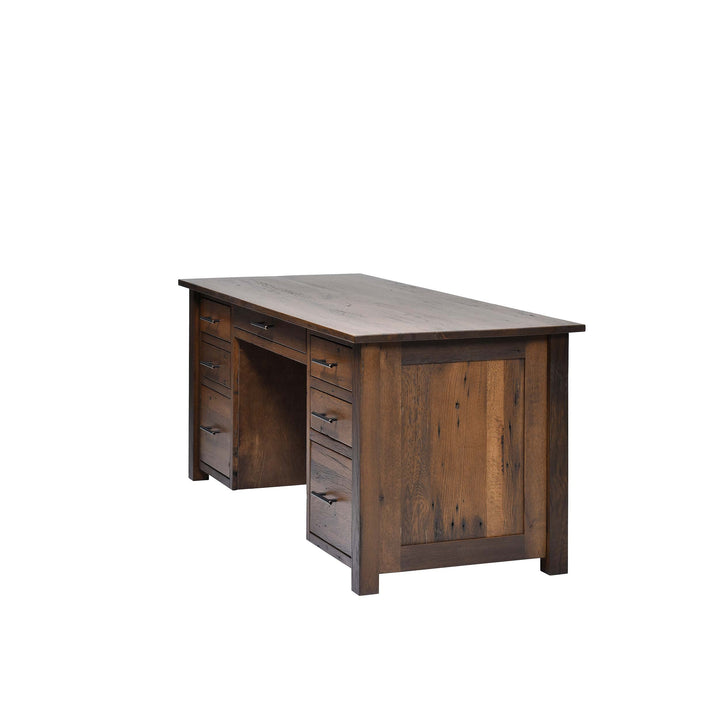 QW Amish Bozeman Reclaimed 72" Executive Desk HPSW-1401