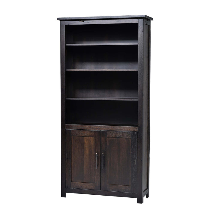 QW Amish Bozeman Reclaimed Bookcase w/ Doors - 36x72 HPSW-1413-2DR