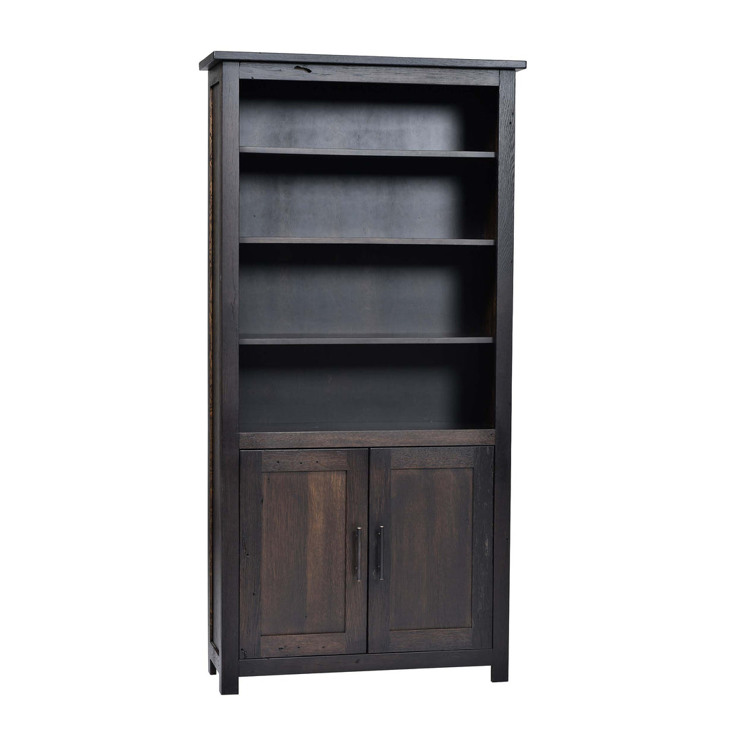 QW Amish Bozeman Reclaimed Bookcase w/ Doors - 36x72 HPSW-1413-2DR