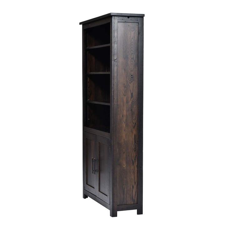 QW Amish Bozeman Reclaimed Bookcase w/ Doors - 36x72 HPSW-1413-2DR