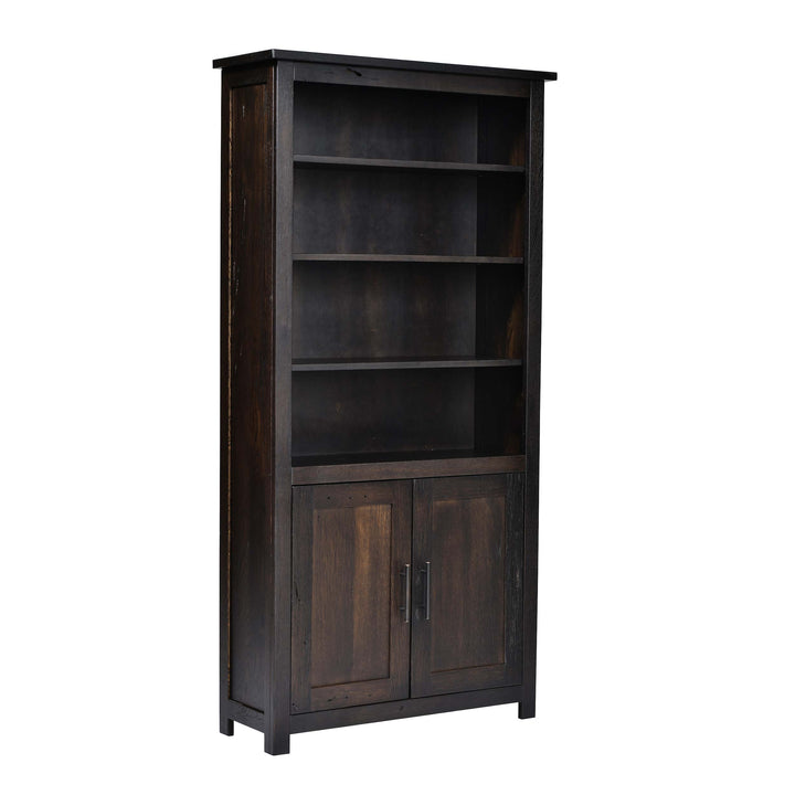 QW Amish Bozeman Reclaimed Bookcase w/ Doors - 36x72 HPSW-1413-2DR