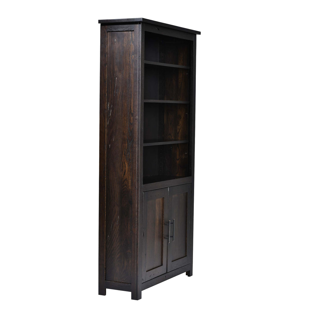 QW Amish Bozeman Reclaimed Bookcase w/ Doors - 36x72 HPSW-1413-2DR