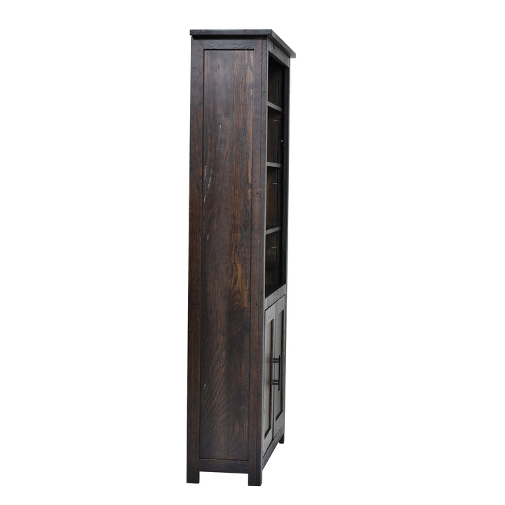 QW Amish Bozeman Reclaimed Bookcase w/ Doors - 36x72 HPSW-1413-2DR