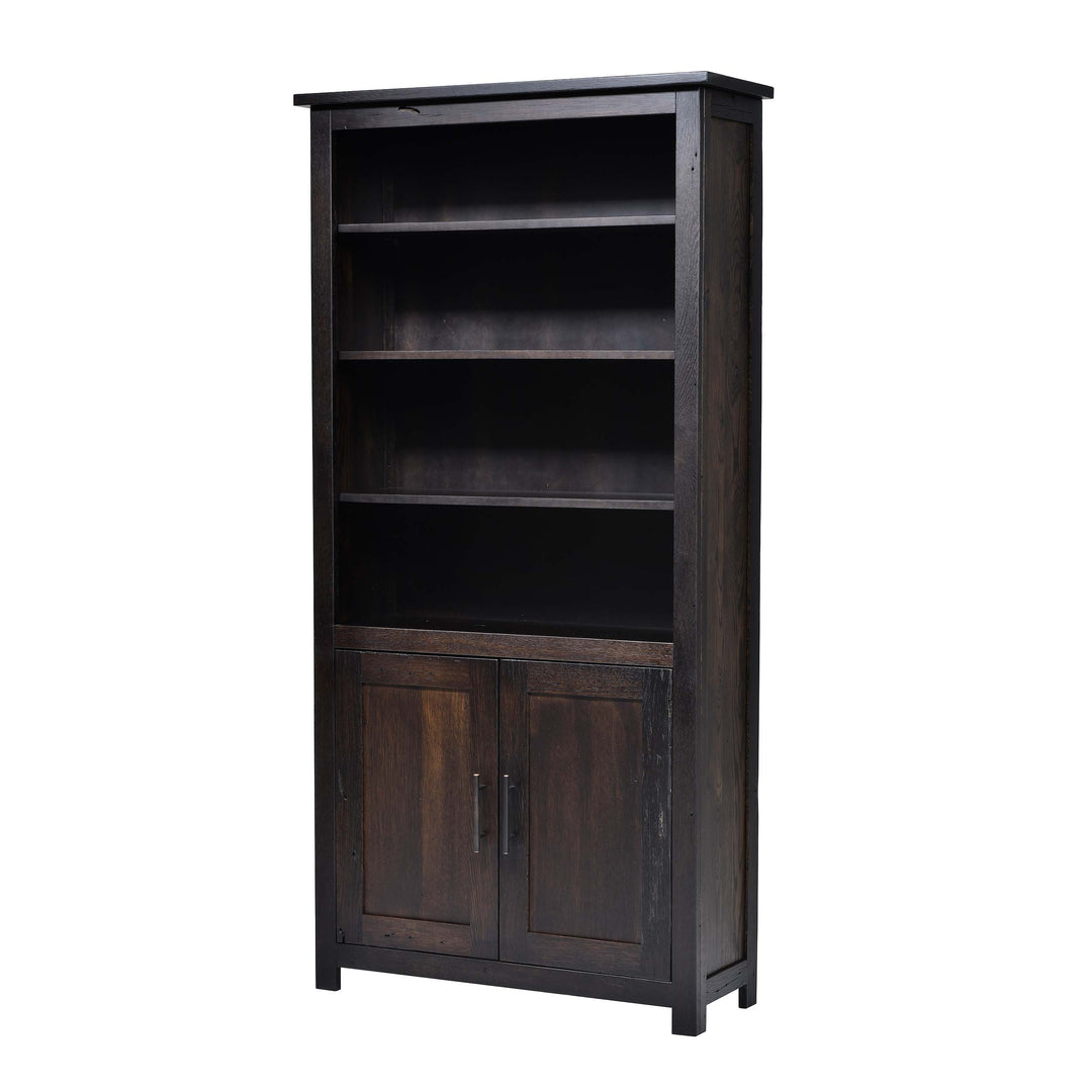 QW Amish Bozeman Reclaimed Bookcase w/ Doors - 36x72 HPSW-1413-2DR