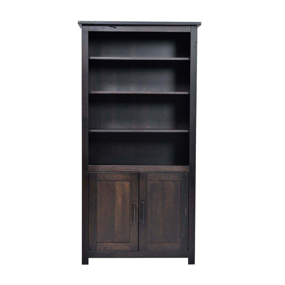 QW Amish Bozeman Reclaimed Bookcase w/ Doors - 36x72 HPSW-1413-2DR