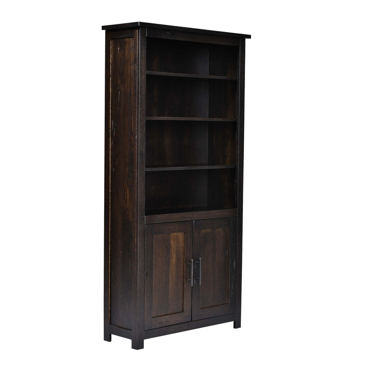 QW Amish Bozeman Reclaimed Bookcase w/ Doors - 36x72 HPSW-1413-2DR