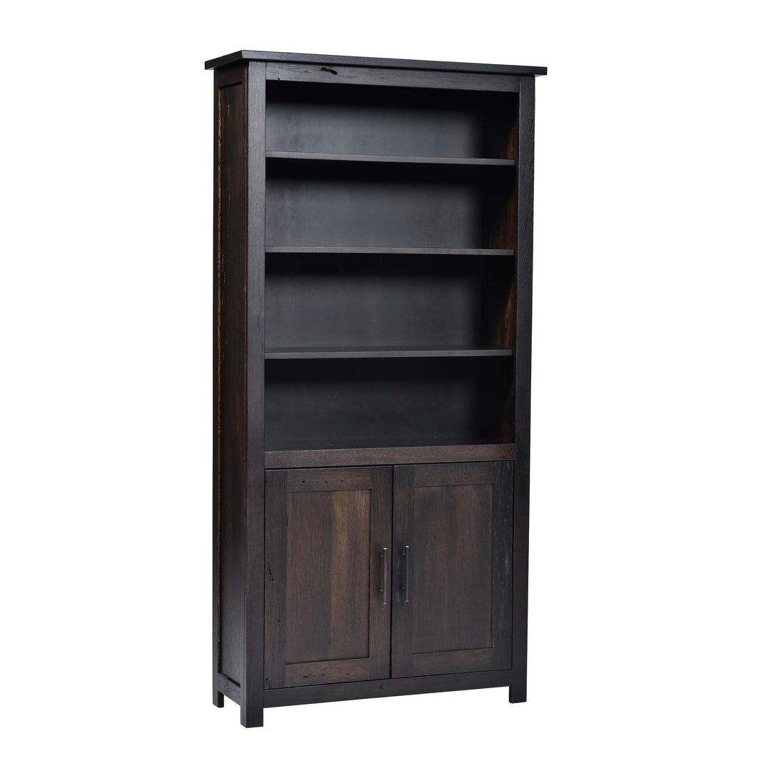 QW Amish Bozeman Reclaimed Bookcase w/ Doors - 36x72 HPSW-1413-2DR