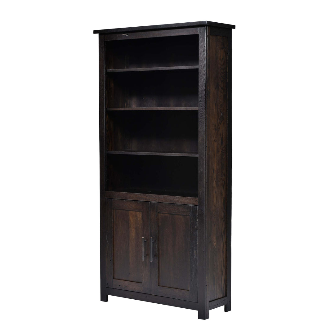 QW Amish Bozeman Reclaimed Bookcase w/ Doors - 36x72 HPSW-1413-2DR