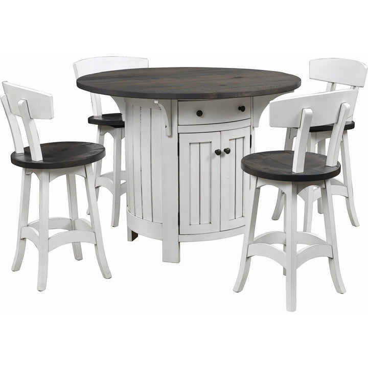 QW Amish Branson Bar Stool with Back