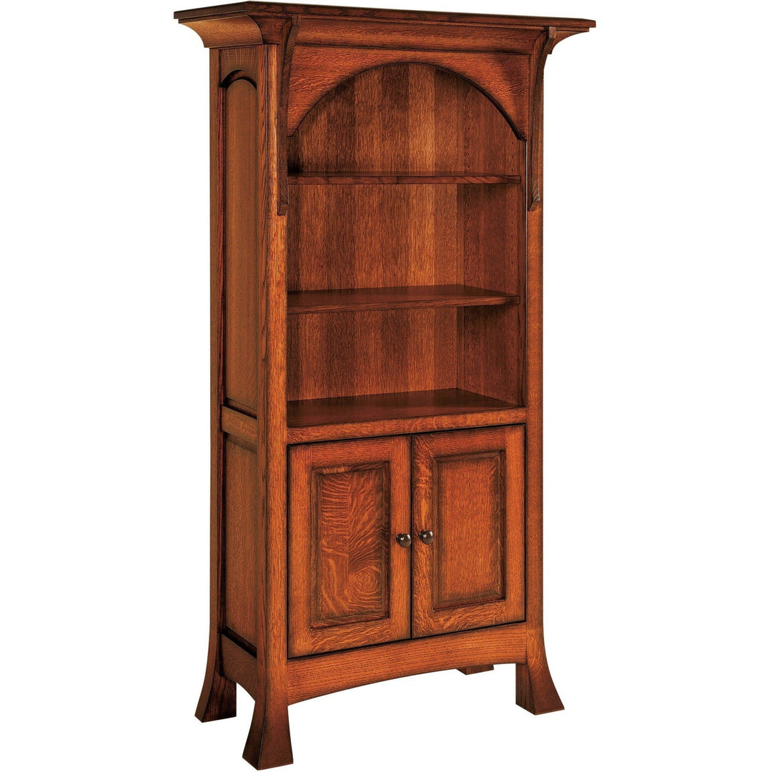 QW Amish Breckenridge Bookcase SPLC-SC-3665 BRECKENRIDGE BOOKCASE W/DOORS