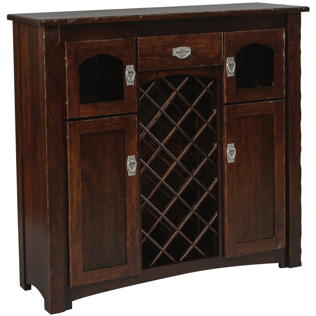 QW Amish Brunswick Wine Cabinet