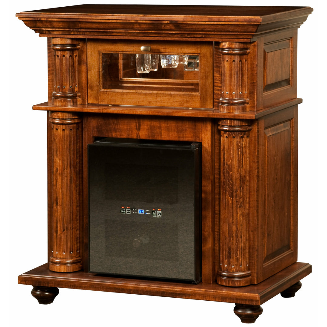 QW Amish Bryant Wine Cabinet