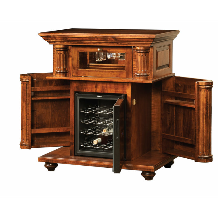 QW Amish Bryant Wine Cabinet