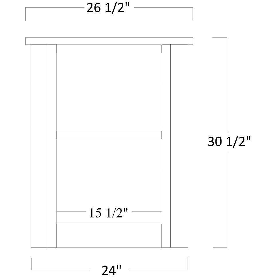 QW Amish Buckingham 2 Drawer File