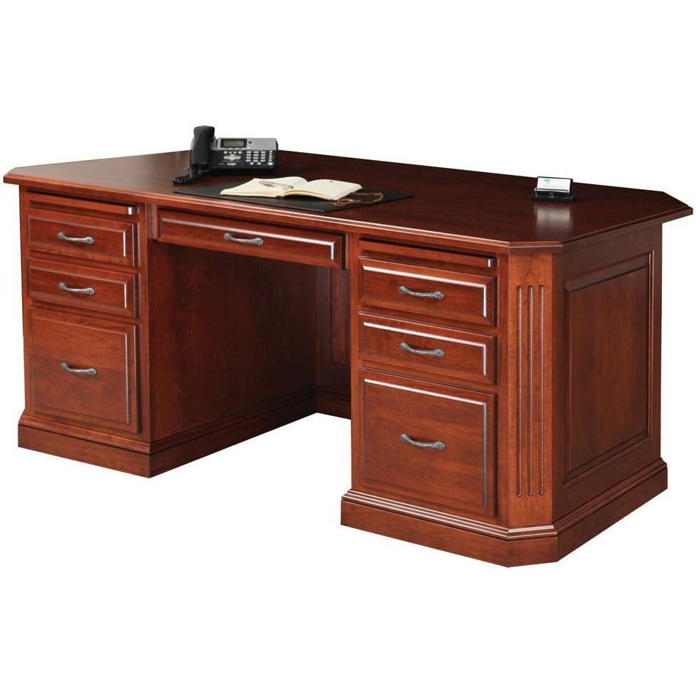 QW Amish Buckingham 72" Executive Desk