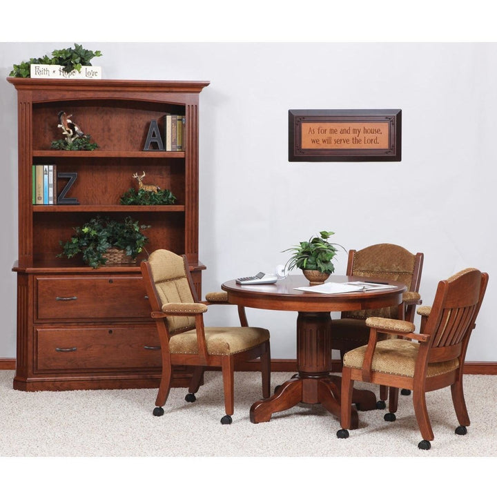 QW Amish Buckingham Lateral File & Optional Bookshelf