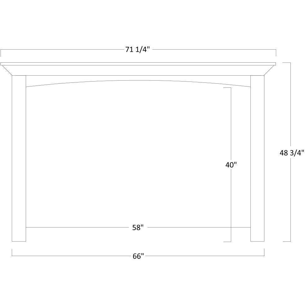 QW Amish Buckingham Wall Unit